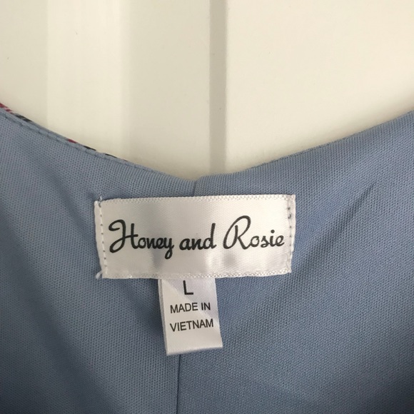 Honey and Rosie A-line mini dress - tank dress - plaid size large - lined - Picture 3 of 3